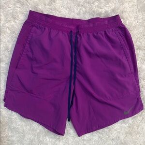 Nike Purple Athletic Shorts Lightweight Breathable